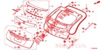 TAILGATE PANEL (2D)  for Honda CIVIC 1.4 COMFORT 5 Doors 6 speed manual 2016