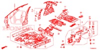 FLOOR/INNER PANELS  for Honda CIVIC 1.4 ELEGANCE 5 Doors 6 speed manual 2016
