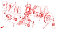 FRONT BRAKE  for Honda CIVIC 1.4 ELEGANCE 5 Doors 6 speed manual 2016