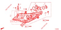 HEADLIGHT  for Honda CIVIC 1.4 ELEGANCE 5 Doors 6 speed manual 2016