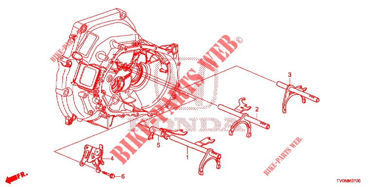 SHIFT FORK/SETTING SCREW  for Honda CIVIC 1.4 ELEGANCE 5 Doors 6 speed manual 2016