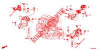 ENGINE MOUNTS (1.4L) for Honda CIVIC 1.4 S 5 Doors 6 speed manual 2016