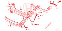 REAR BUMPER  for Honda CIVIC 1.4 S 5 Doors 6 speed manual 2016