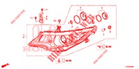 HEADLIGHT  for Honda CIVIC DIESEL 1.6 EXECUTIVE NAVI EDITION X 5 Doors 6 speed manual 2016
