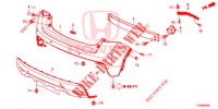 REAR BUMPER  for Honda CIVIC DIESEL 1.6 EXECUTIVE NAVI EDITION X 5 Doors 6 speed manual 2016