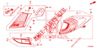 TAILLIGHT/LICENSE LIGHT (PGM FI)  for Honda CIVIC DIESEL 1.6 EXECUTIVE NAVI EDITION X 5 Doors 6 speed manual 2016