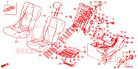 REAR SEAT/SEATBELT (G.) for Honda CIVIC DIESEL 1.6 INNOVA NAVI 5 Doors 6 speed manual 2016