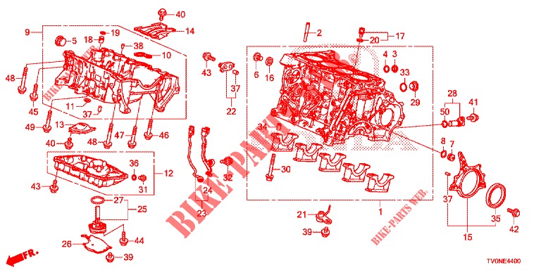 CYLINDER BLOCK/OIL PAN (DIESEL) for Honda CIVIC DIESEL 1.6 INNOVA NAVI 5 Doors 6 speed manual 2016