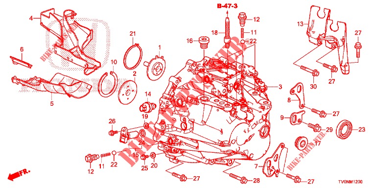 TRANSMISSION CASE (DIESEL) for Honda CIVIC DIESEL 1.6 INNOVA NAVI 5 Doors 6 speed manual 2016