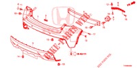 REAR BUMPER  for Honda CIVIC DIESEL 1.6 LIFSTYLE 5 Doors 6 speed manual 2016