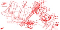 REAR SEAT/SEATBELT (G.) for Honda CIVIC DIESEL 1.6 LIFSTYLE 5 Doors 6 speed manual 2016