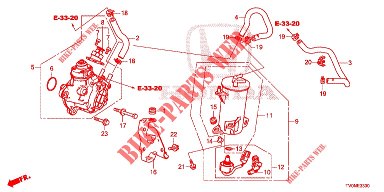 HIGH PRESSURE PUMP (DIESEL) for Honda CIVIC DIESEL 1.6 LIFSTYLE 5 Doors 6 speed manual 2016