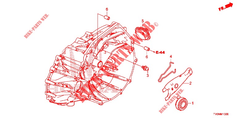 CLUTCH RELEASE (DIESEL) for Honda CIVIC DIESEL 1.6 S 5 Doors 6 speed manual 2016