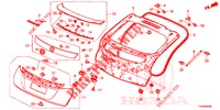 TAILGATE PANEL (2D)  for Honda CIVIC 1.8 COMFORT 5 Doors 6 speed manual 2016
