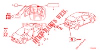 EMBLEMS/CAUTION LABELS  for Honda CIVIC 1.8 COMFORT 5 Doors 5 speed automatic 2016