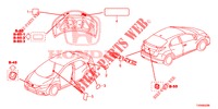 EMBLEMS/CAUTION LABELS  for Honda CIVIC 1.8 ELEGANCE 5 Doors 5 speed automatic 2016