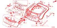TAILGATE PANEL (2D)  for Honda CIVIC 1.8 EXECUTIVE 5 Doors 6 speed manual 2016