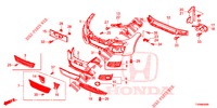 FRONT BUMPER  for Honda CIVIC 1.8 EXECUTIVE 5 Doors 6 speed manual 2016