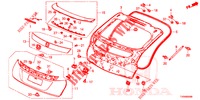 TAILGATE PANEL (2D)  for Honda CIVIC 1.8 EXECUTIVE 5 Doors 6 speed manual 2016
