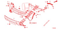REAR BUMPER  for Honda CIVIC 1.8 LIFESTYLE 5 Doors 6 speed manual 2016