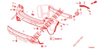 REAR BUMPER  for Honda CIVIC 1.8 S 5 Doors 6 speed manual 2016
