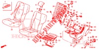 REAR SEAT/SEATBELT (G.) for Honda CIVIC 1.8 S 5 Doors 6 speed manual 2016