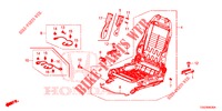 FRONT SEAT COMPONENTS (D.) (SIEGE REGLAGE MANUEL) (1) for Honda CIVIC  1.0 S 5 Doors 6 speed manual 2017