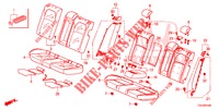 REAR SEAT/SEATBELT (2D)  for Honda CIVIC  1.0 S 5 Doors 6 speed manual 2017