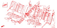 REAR SEAT/SEATBELT (2D)  for Honda CIVIC 1.0 S 5 Doors full automatic 2017