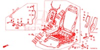 FRONT SEAT COMPONENTS (G.) (HAUTEUR MANUELLE) (2) for Honda CIVIC 1.5 PRESTIGE 5 Doors 6 speed manual 2017