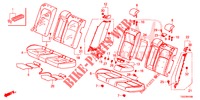 REAR SEAT/SEATBELT (2D)  for Honda CIVIC 1.5 PRESTIGE 5 Doors 6 speed manual 2017
