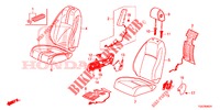 FRONT SEAT/SEATBELTS (D.) (LH) for Honda CIVIC  1.5 PRESTIGE 5 Doors full automatic 2017