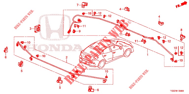PARKING SENSOR  for Honda CIVIC  1.5 PRESTIGE 5 Doors full automatic 2017