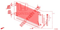AIR CONDITIONER (CONDENSATEUR) for Honda CIVIC 1.5 SPORT 5 Doors 6 speed manual 2017