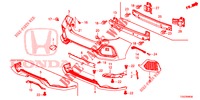 REAR BUMPER  for Honda CIVIC 1.5 SPORT 5 Doors 6 speed manual 2017