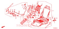 FRONT SEAT COMPONENTS (D.) (SIEGE REGLAGE MANUEL) (2) for Honda CIVIC 1.5 SPORT PLUS 5 Doors 6 speed manual 2017