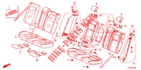 REAR SEAT/SEATBELT (2D)  for Honda CIVIC 1.5 SPORT PLUS 5 Doors 6 speed manual 2017