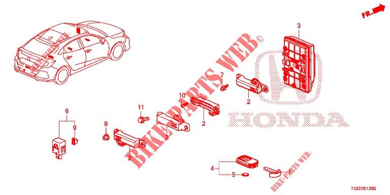 MODULE UNIT BODY CONTROL for Honda CIVIC  1.5 SPORT PLUS 5 Doors full automatic 2017