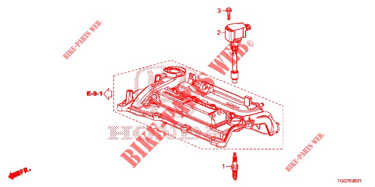 PLUG TOP COIL/PLUG (1.5L) for Honda CIVIC  1.5 SPORT PLUS 5 Doors full automatic 2017