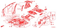 FLOOR/INNER PANELS  for Honda CIVIC 1.8 SPORT 5 Doors 6 speed manual 2014