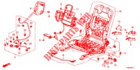 FRONT SEAT COMPONENTS (G.) (HAUTEUR MANUELLE) for Honda CIVIC 1.8 SPORT 5 Doors 6 speed manual 2014