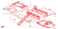 REAR FLOOR BOX  for Honda CIVIC 1.8 SPORT 5 Doors 6 speed manual 2014