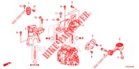 ENGINE MOUNTS (MT) for Honda CIVIC DIESEL 1.6 MID 5 Doors 6 speed manual 2018