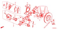 FRONT BRAKE (2) for Honda CIVIC DIESEL 1.6 MID 5 Doors 6 speed manual 2018