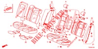 REAR SEAT/SEATBELT (2D)  for Honda CIVIC DIESEL 1.6 MID Black Edition 5 Doors 9 speed automatic 2018