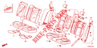 REAR SEAT/SEATBELT (2D)  for Honda CIVIC DIESEL 1.6 S 5 Doors 6 speed manual 2018