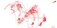 PEDAL (LH) for Honda CIVIC TYPE R 5 Doors 6 speed manual 2015