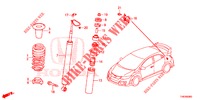 REAR SHOCK ABSORBER  for Honda CIVIC TYPE R 5 Doors 6 speed manual 2015