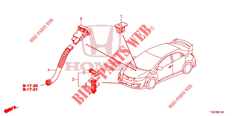 AIR CONDITIONER (CAPTEUR) for Honda CIVIC TYPE R 5 Doors 6 speed manual 2016