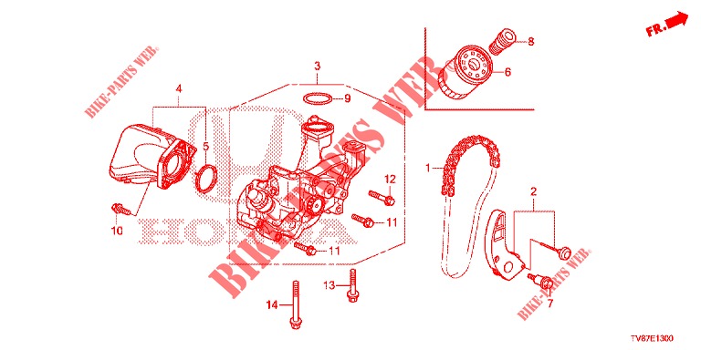 OIL PUMP (HMT)  for Honda CIVIC TYPE R 5 Doors 6 speed manual 2016
